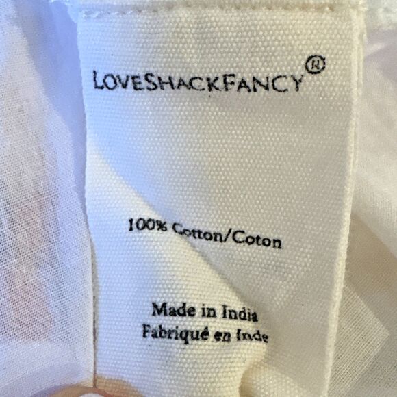 Loveshackfancy Natasha Size M Ruffled Floral Cotton Mini Dress Island Vibes $325 - Picture 6 of 15